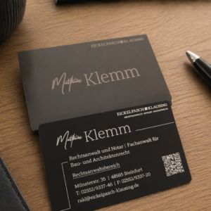 aluminium visitenkarten – edel, kratzfest & in modernen farben