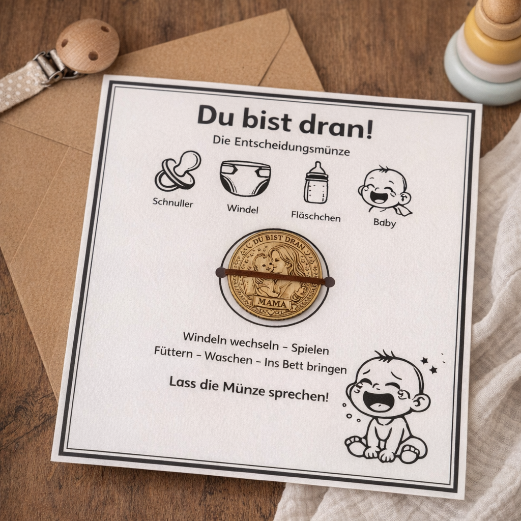 entscheidungsmünze für eltern – humorvolles geschenk zur geburt entscheidungsmünze für eltern – humorvolles geschenk zur geburt