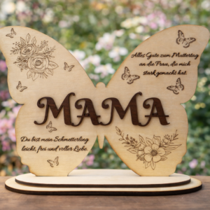schmetterling‑aufsteller „mama“